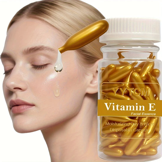 Vitamin E Serum Capsules – Nourishing Facial Oil Capsules for Hydrated & Radiant Skin