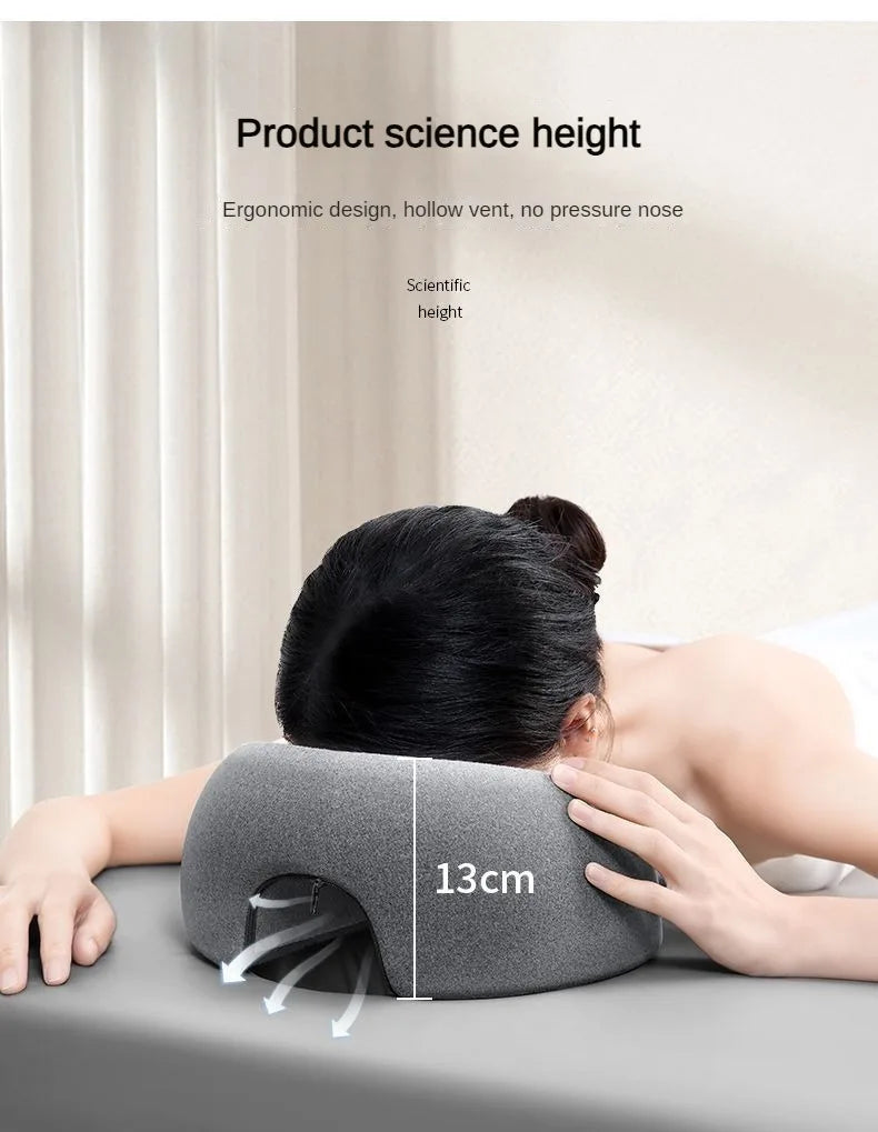 Face Down Massage Pillow – Prone Position Neck &amp; Face Support Pillow for Massage Therapy, Comfort &amp; Relaxation