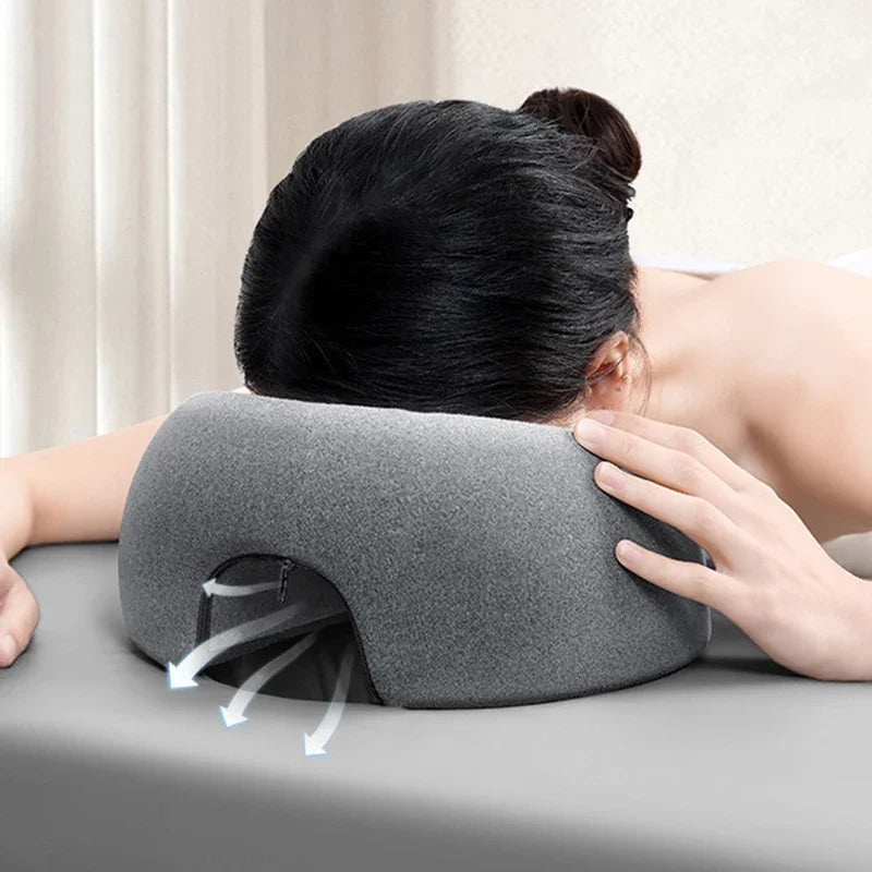 Face Down Massage Pillow – Prone Position Neck &amp; Face Support Pillow for Massage Therapy, Comfort &amp; Relaxation