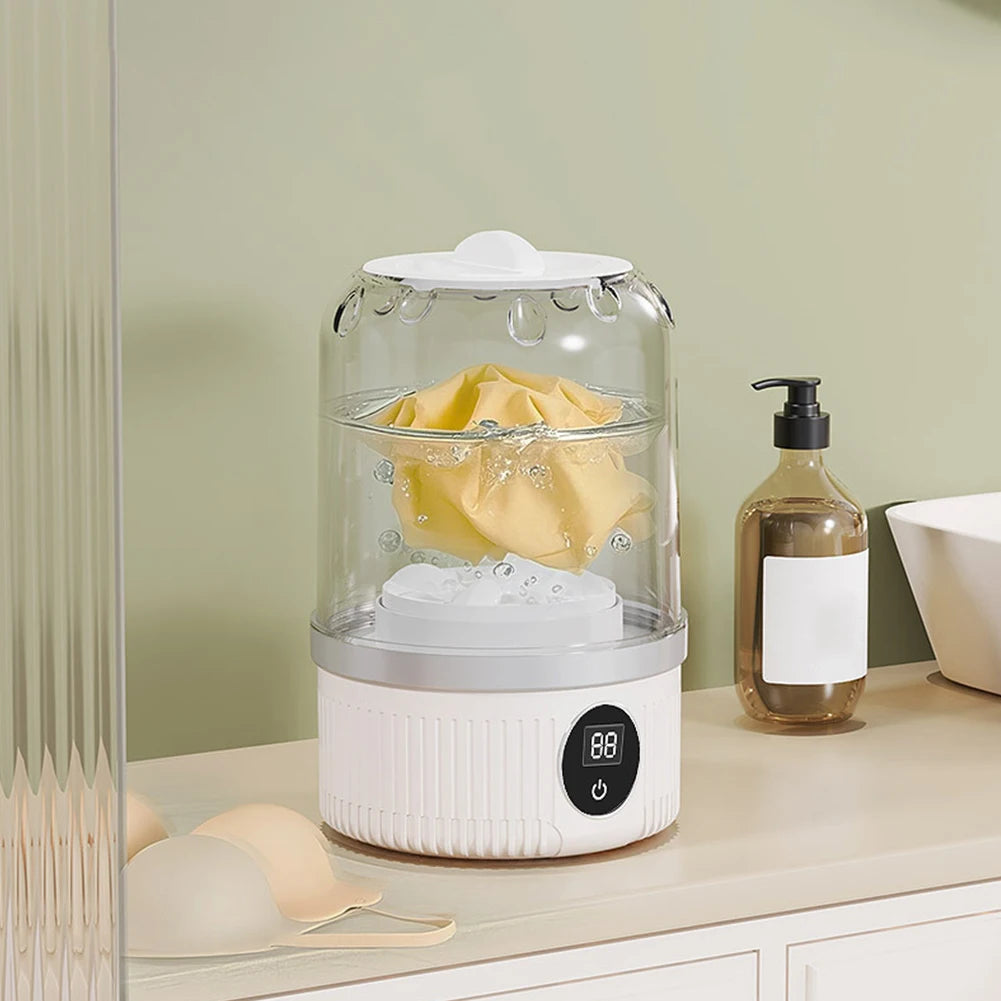 Mini Underwear Washer Rechargeable – Portable USB Washing Machine for Underwear, Socks &amp; Small Clothes