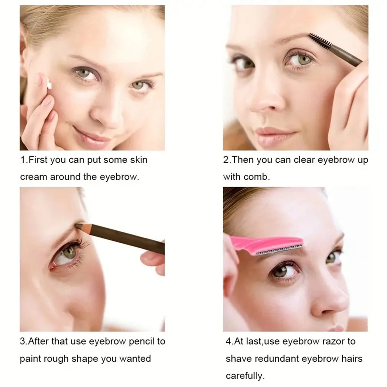 5/10/30/40 pcs Silk Edge Precision Face &amp; Brow Razor Set