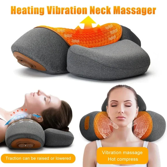 Electric Neck Massager Pillow – Deep Tissue Shiatsu Massage Pillow with Heat Therapy