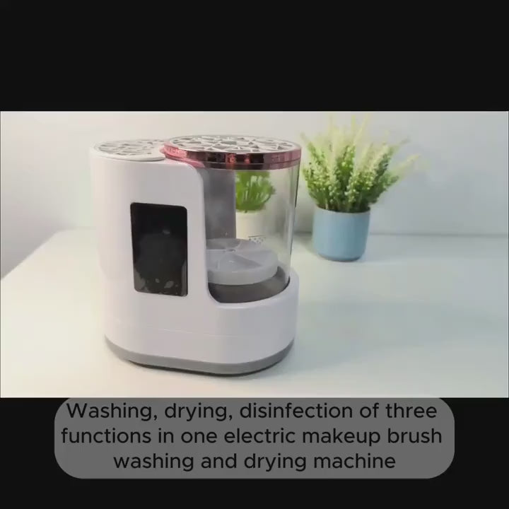 Electric makeup brush cleaner.